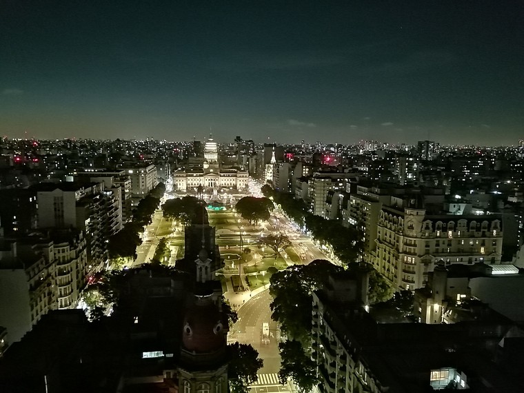 Building of Congress from the Barolo Palace, Buenos Aires