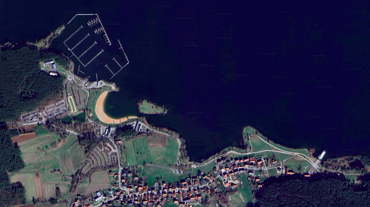Google Earth kép a strandról
