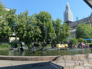Tinguely fountain in the city of Basel